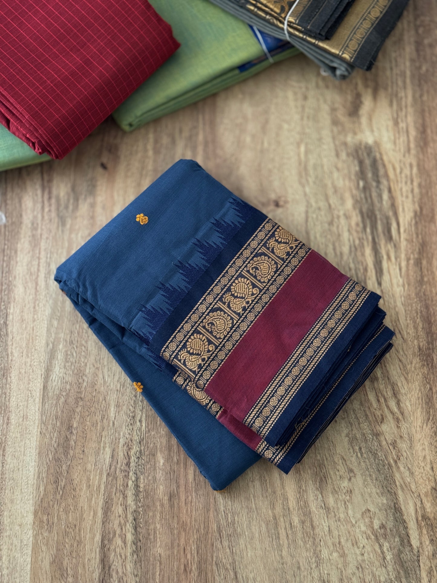 Kanchi Cotton - Navy