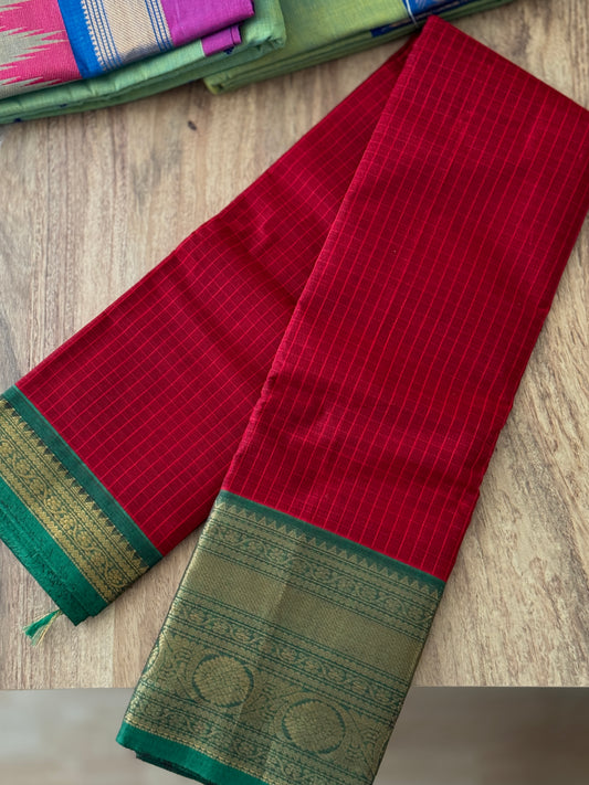 Kanchi Cotton - Red