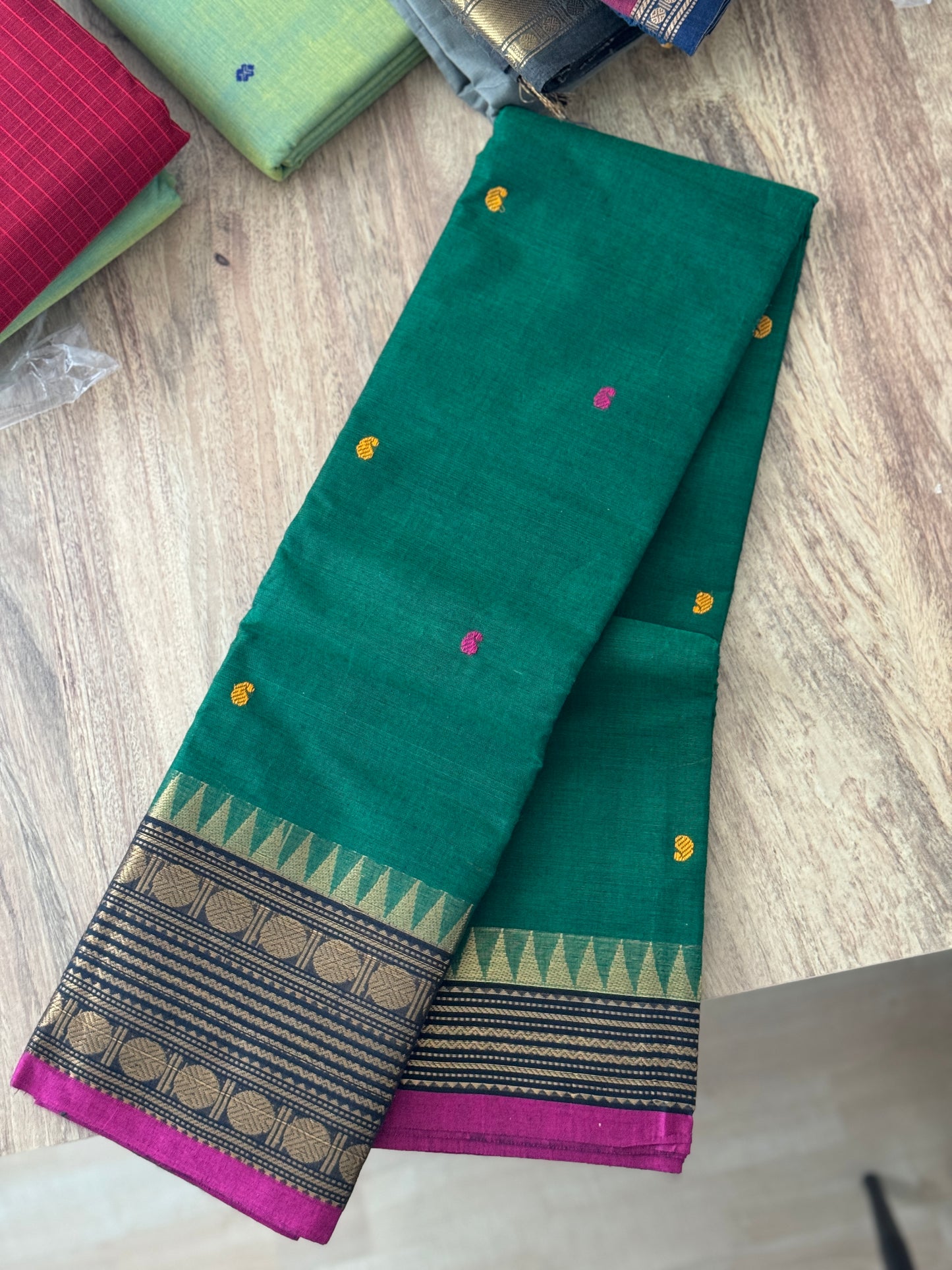 Kanchi Cotton - Dark Green