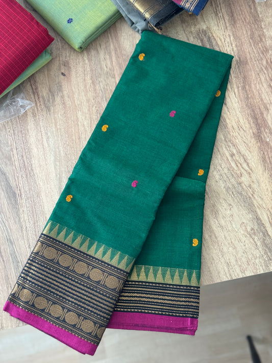 Kanchi Cotton - Dark Green