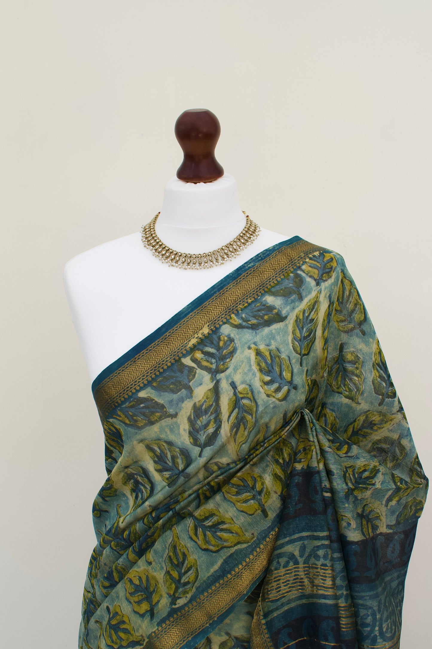 Leaf Print - Silk Cotton